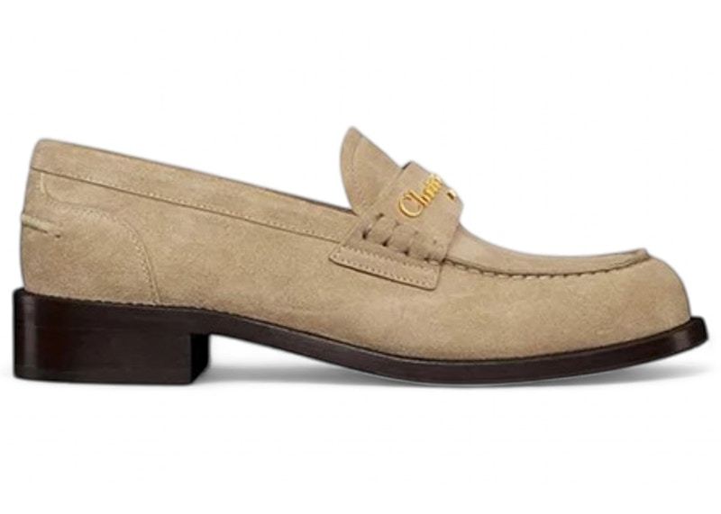 Dior Boy Loafer (Women's) Sneakers in Rope Beige Suede Calfskin