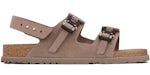 Dior By Birkenstock Milano Sandal Brown Nubuck Calfskin