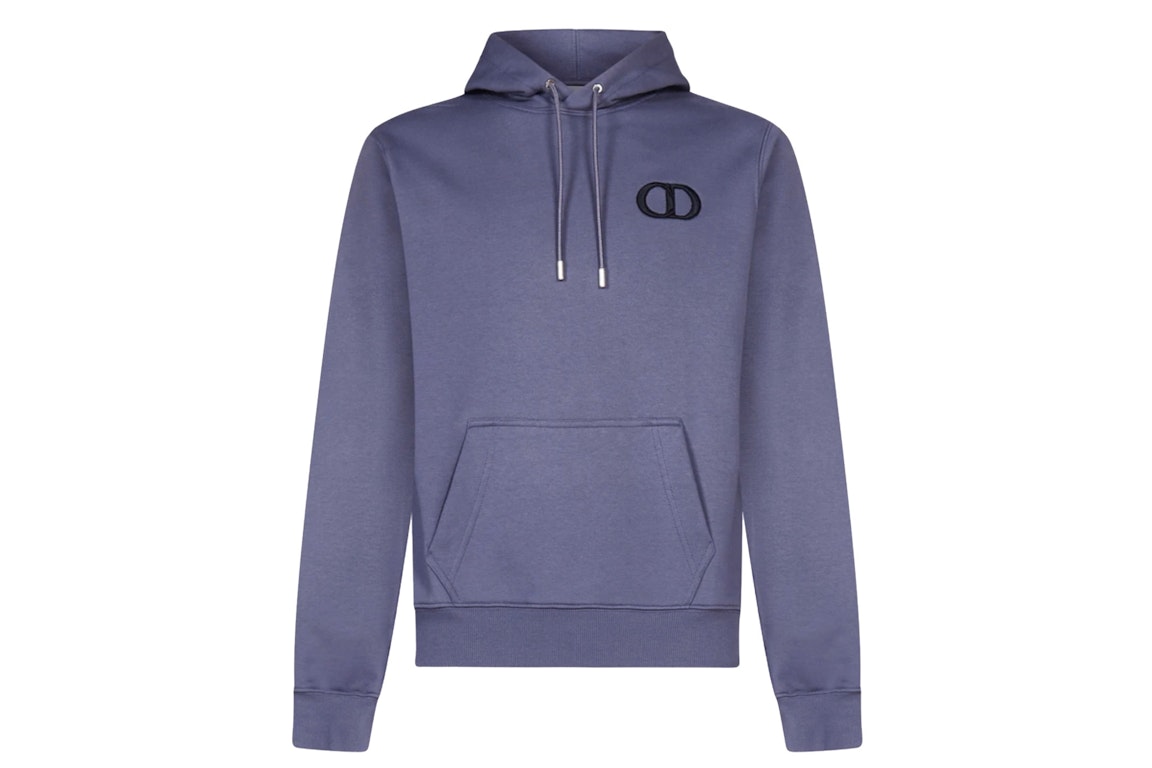 Pre-owned Dior "cd Icon" Embroidered Hoodie Purple