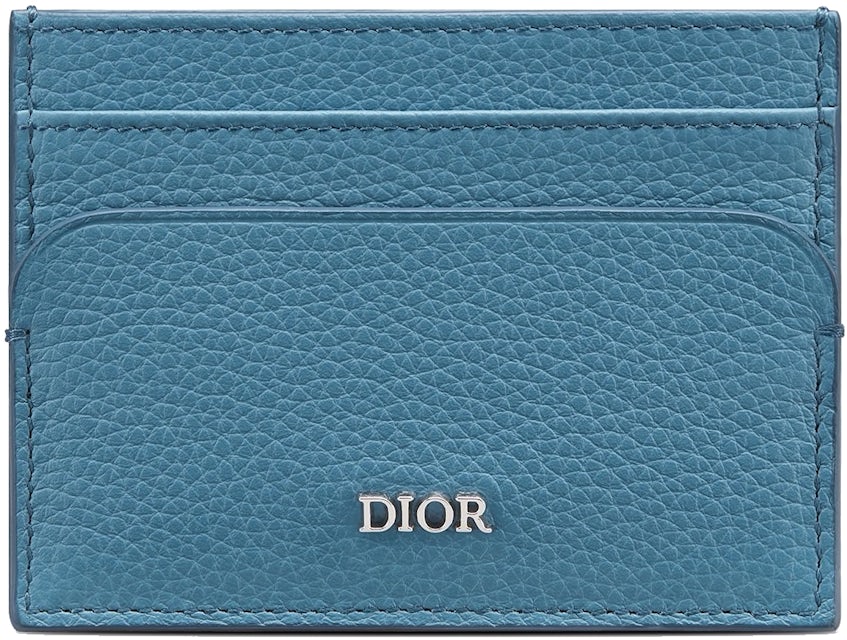 Dior Oblique Jacquard (6 Slot) Card Holder Beige Black in Grained