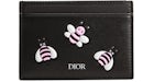 Dior x KAWS Portacarte Rosa Bees Nero
