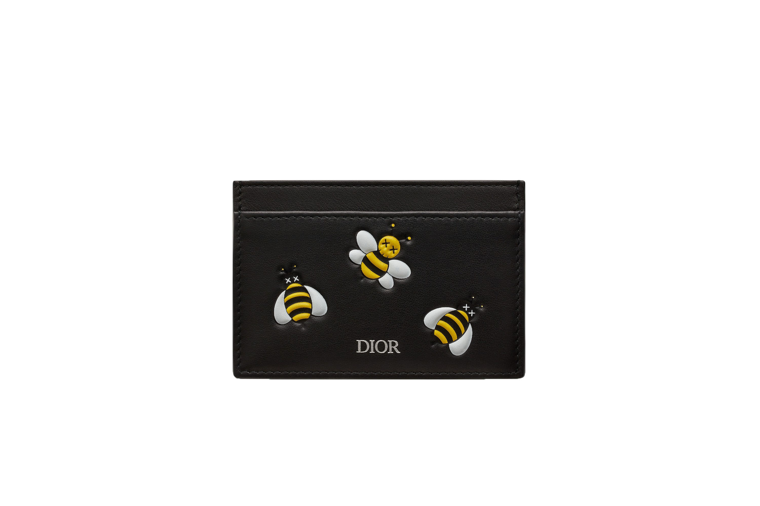 Dior x Kaws Card Holder Yellow Bees 
