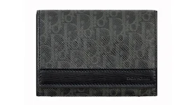 Dior Card Holder Oblique Black/Grey