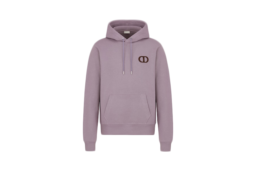 Dior Cd Icon Hooded Sweatshirt Mauve