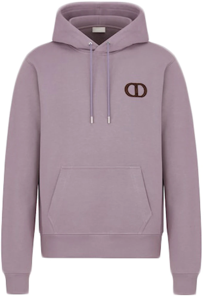 Dior Cd Icon Hooded Sweatshirt Mauve Men's - US