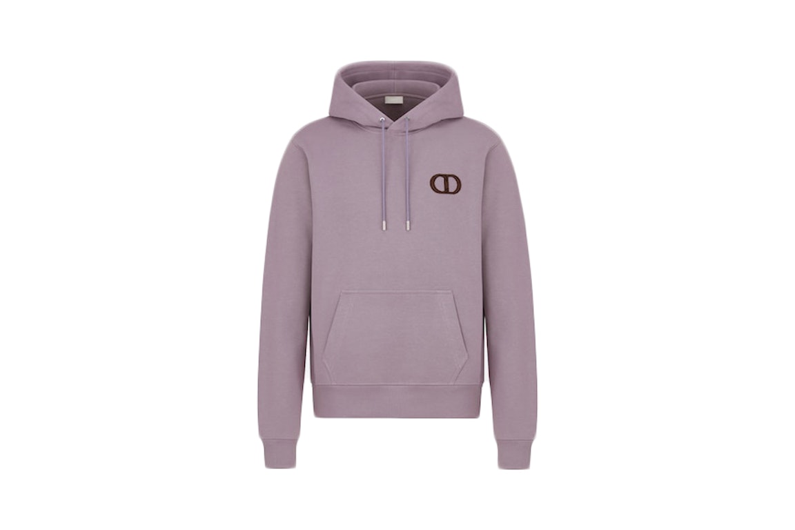 Pre-owned Dior Cd Icon Hooded Sweatshirt Mauve
