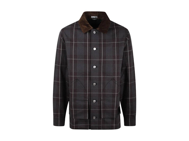 Dior Checked Long-Sleeved Jacket Noir