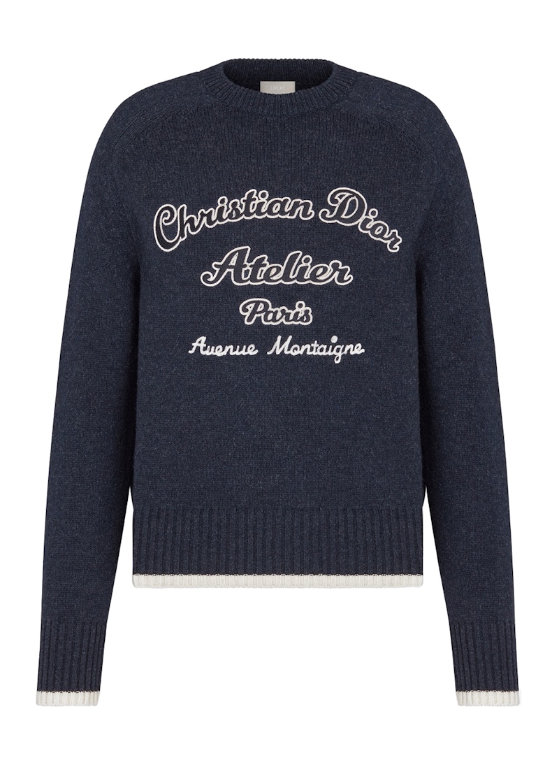 ファッション小物・ストライプストール・ストール・縞模様 DIOR(ディオール) ATELIER KNIT CREW SWEATER