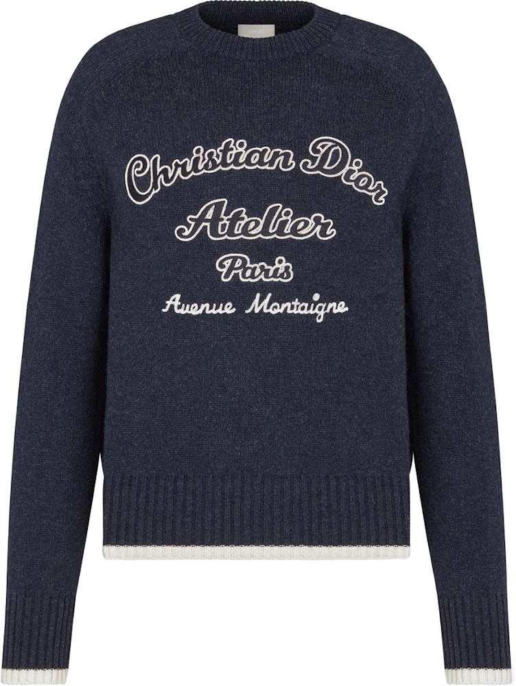 Dior Christian Dior Atelier Sweater Blue White Men's - AW21 - US