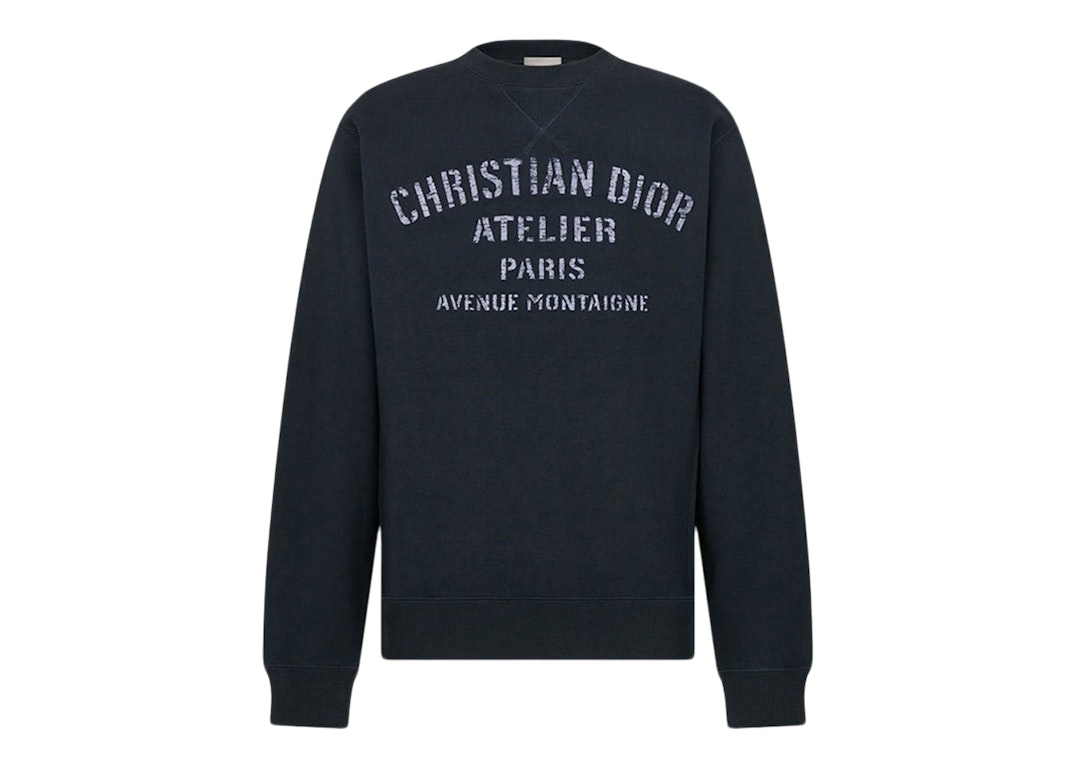 Pre-owned Dior "christian  Atelier" Sweatshirt Navy