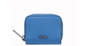 Dior Coin Holder Calfskin Blue