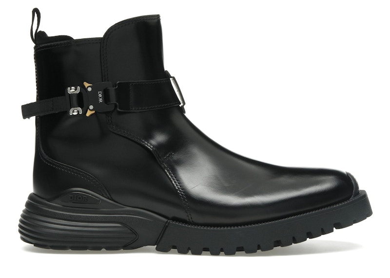 Pre-owned Dior Men's  Combat Jodhpur Boot Sneakers In Black