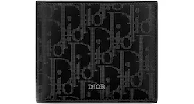 Dior Compact Wallet Oblique Jacquard Black