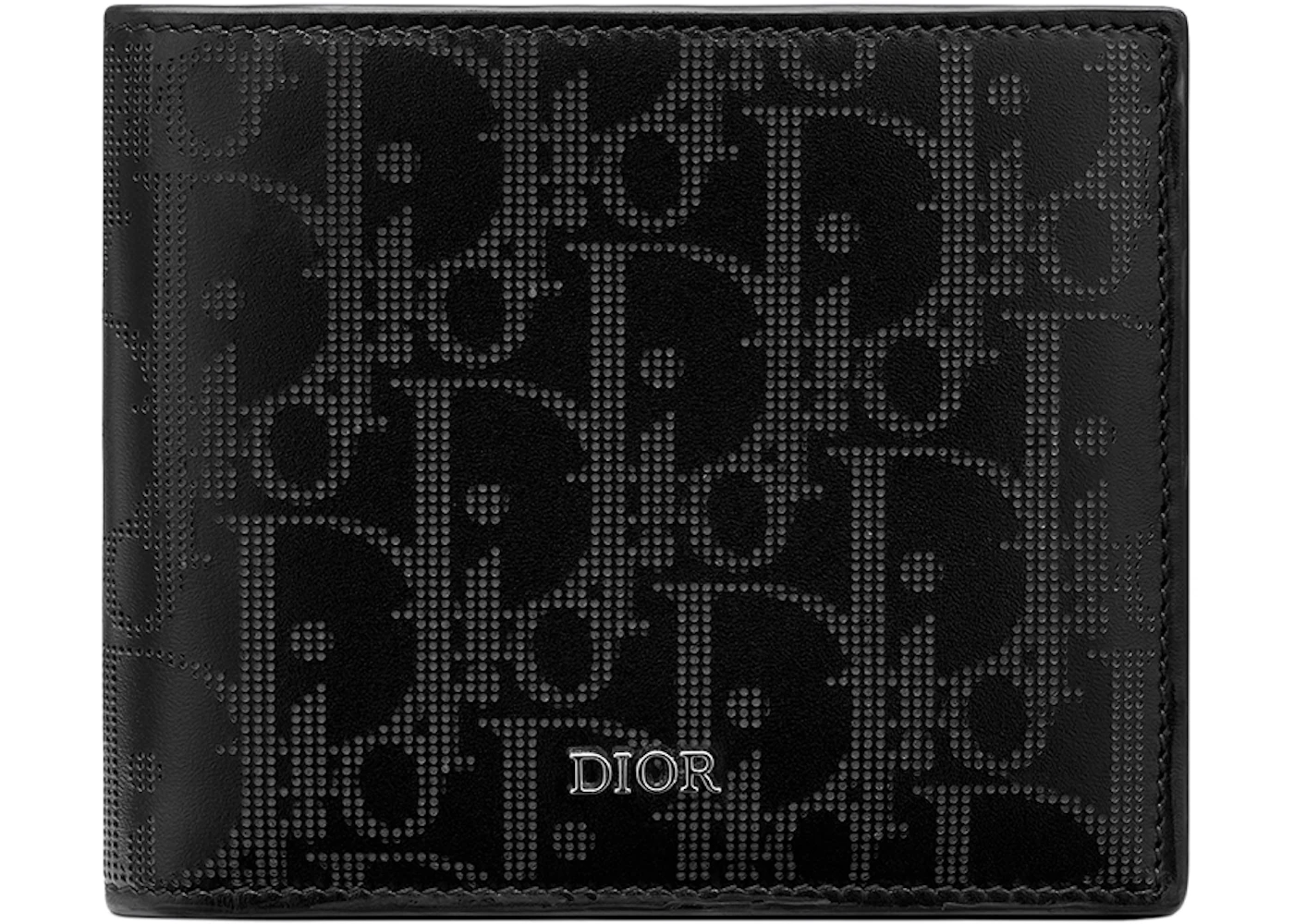 Black dior oblique jacquard wallet Clearance