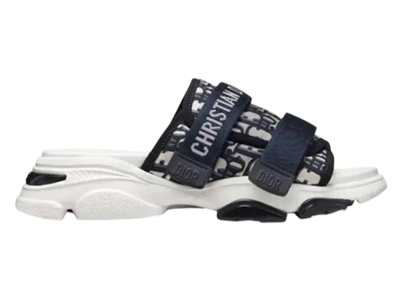 Pre-owned Dior Dwander Flat Sandal (women's) Sneakers In Blue