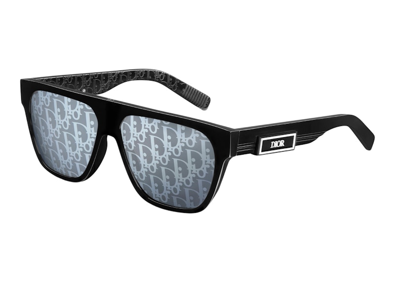 Dior DIORB23 S3I Sunglasses Black Dior Jacquard Oblique Blue Men s