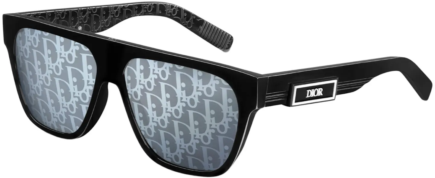 Dior DIORB23 S3I Sunglasses Black/Dior Jacquard Oblique Blue - FW22 - FR