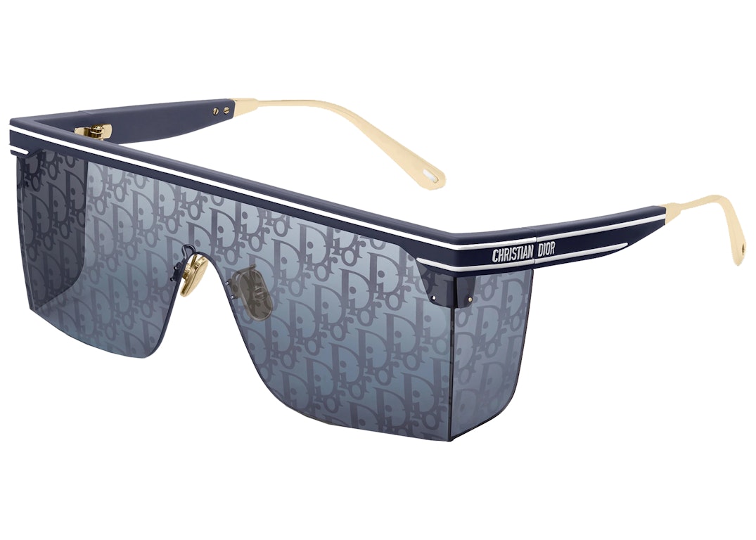 Pre-owned Dior Club M1u Sunglasses Navy Blue