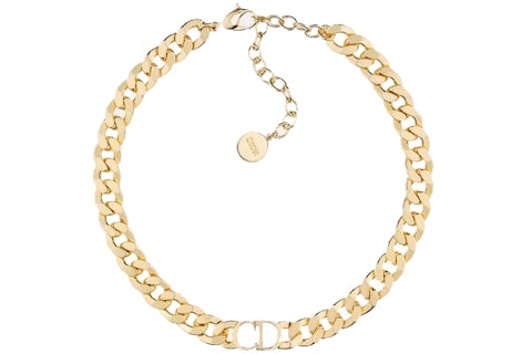 Dior Danseuse Etoile Choker Necklace Gold Finish in Metal with