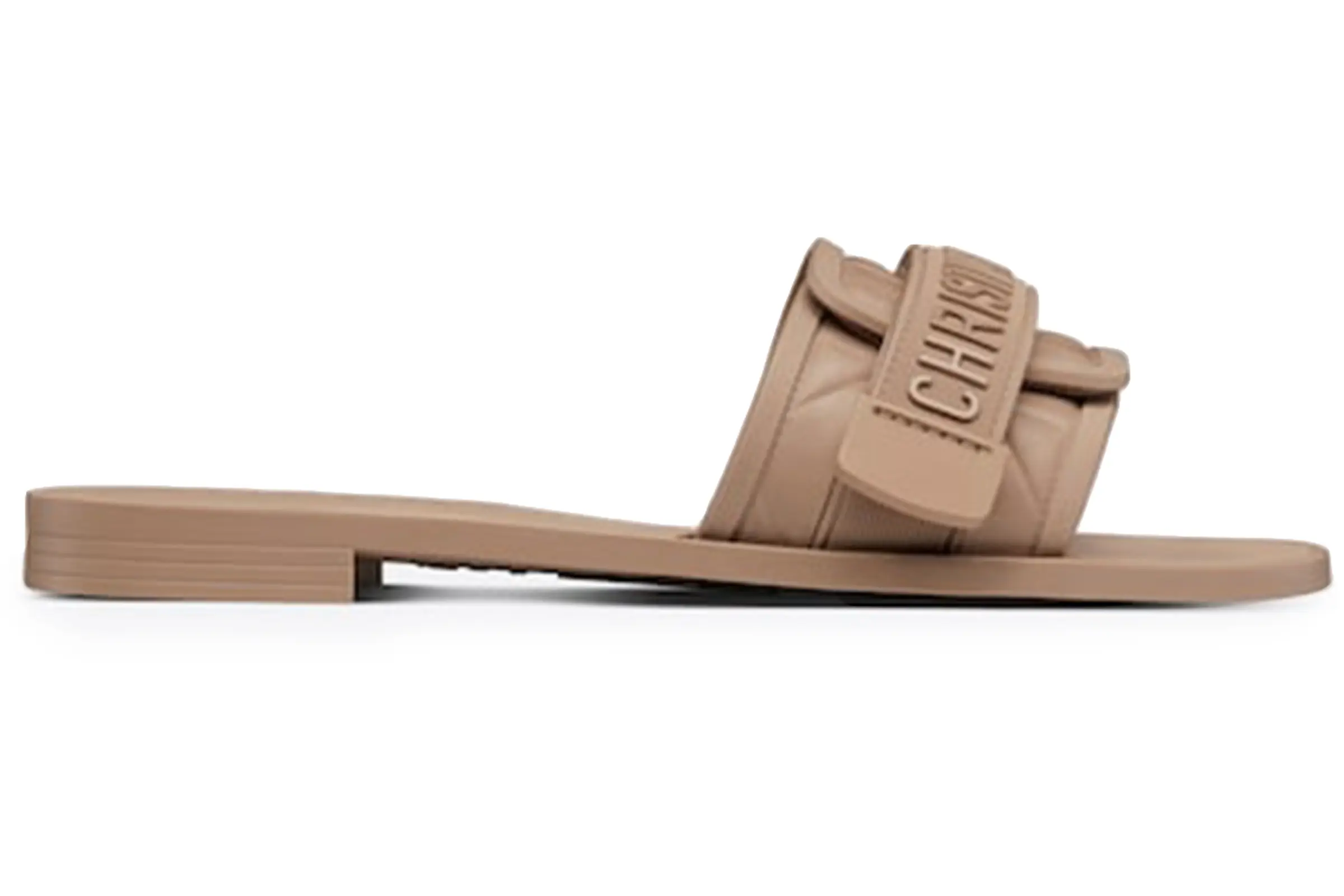 Dior Dio(R)Evolution Mule Sandal Embossed Macrocannage Gum Hazelnut