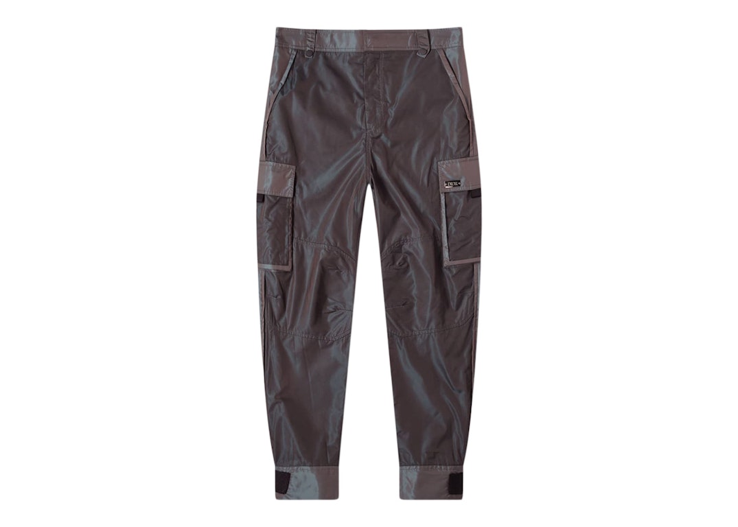 Pre-owned Dior Technical Nylon Cargo Pants Iridescent