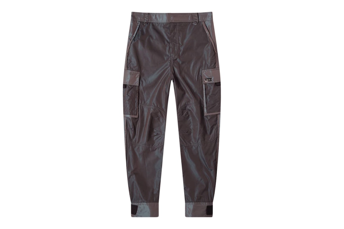 Pre-owned Dior Technical Nylon Cargo Pants Iridescent