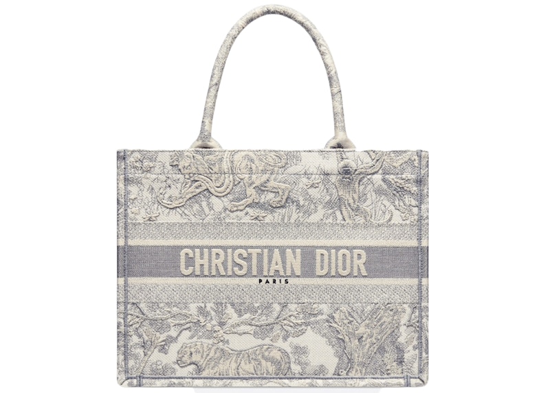 Dior Dioriviera Book Tote Small Gray in Textile US