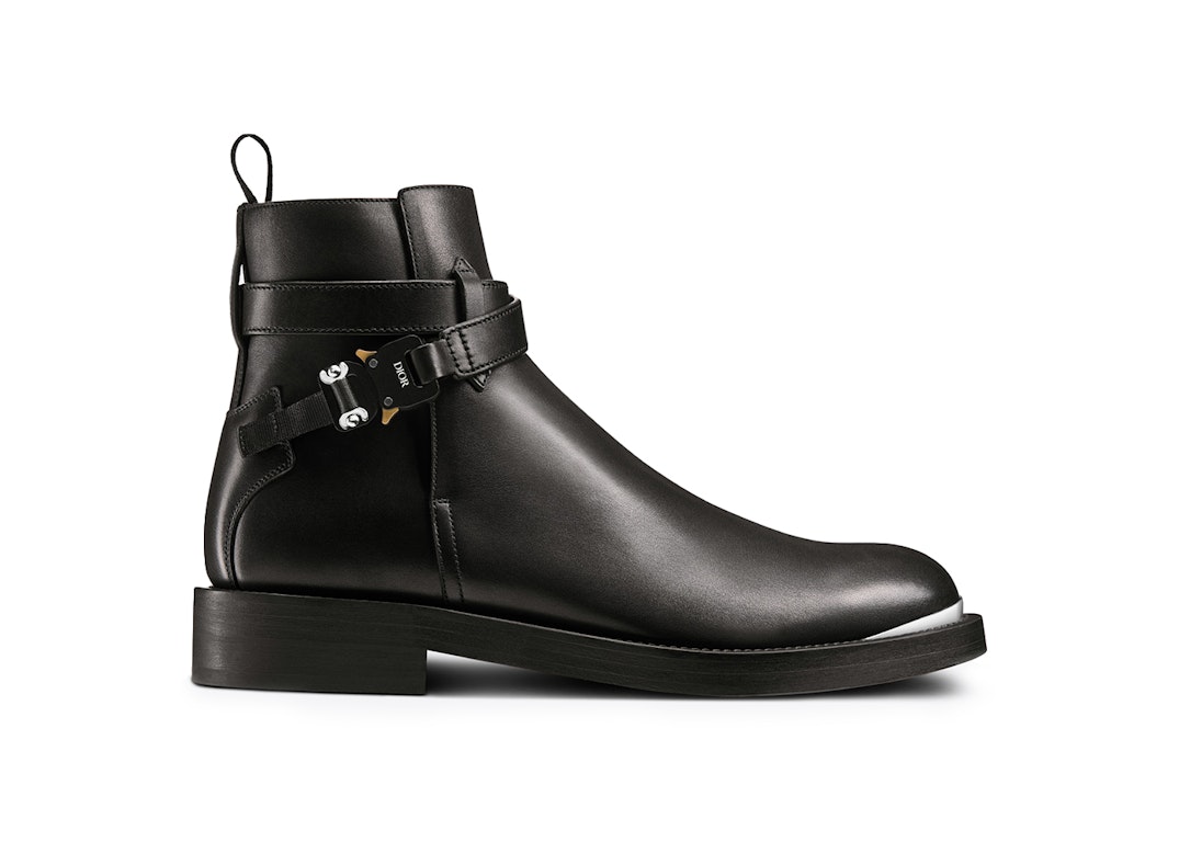 Pre-owned Dior Evidence Ankle Boot Black Smooth Calfskin