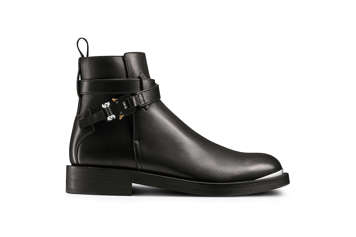 Pre-owned Dior Evidence Ankle Boot Black Smooth Calfskin