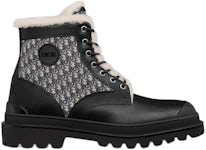 Dior Garden Lace Up Ankle Boots Black Rubber Men's - 3BO315ZYH_H961 - US