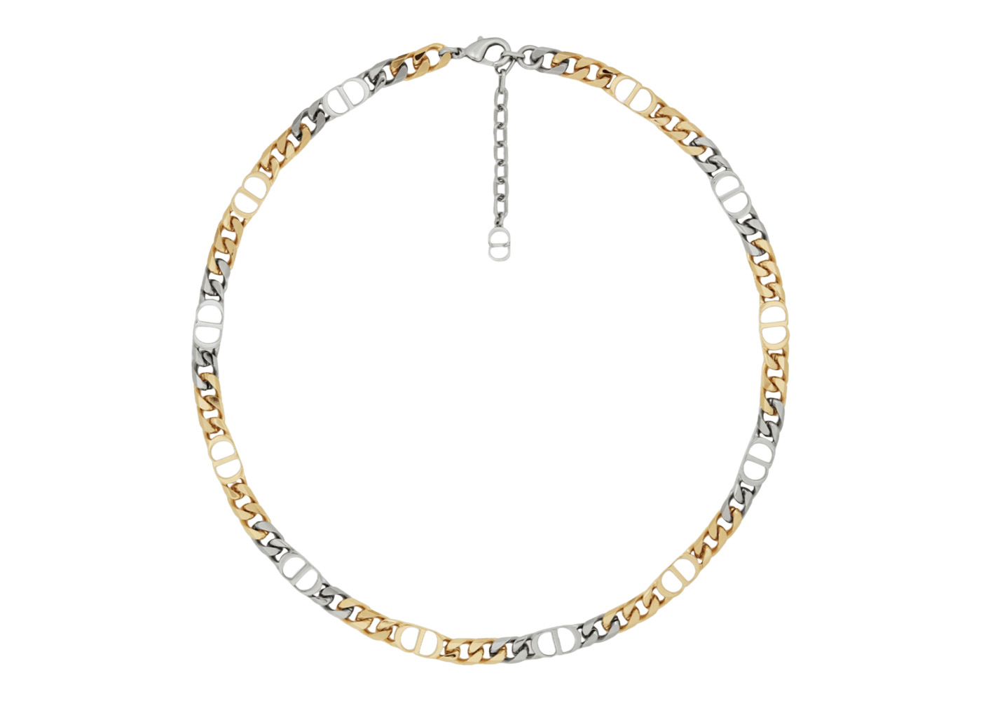 Christian Dior Vintage Gold Rhinestone CD Logo Charm Chain Necklace –  Amarcord Vintage Fashion
