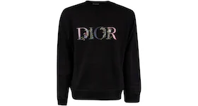 Dior Floral Logo Crewneck Black