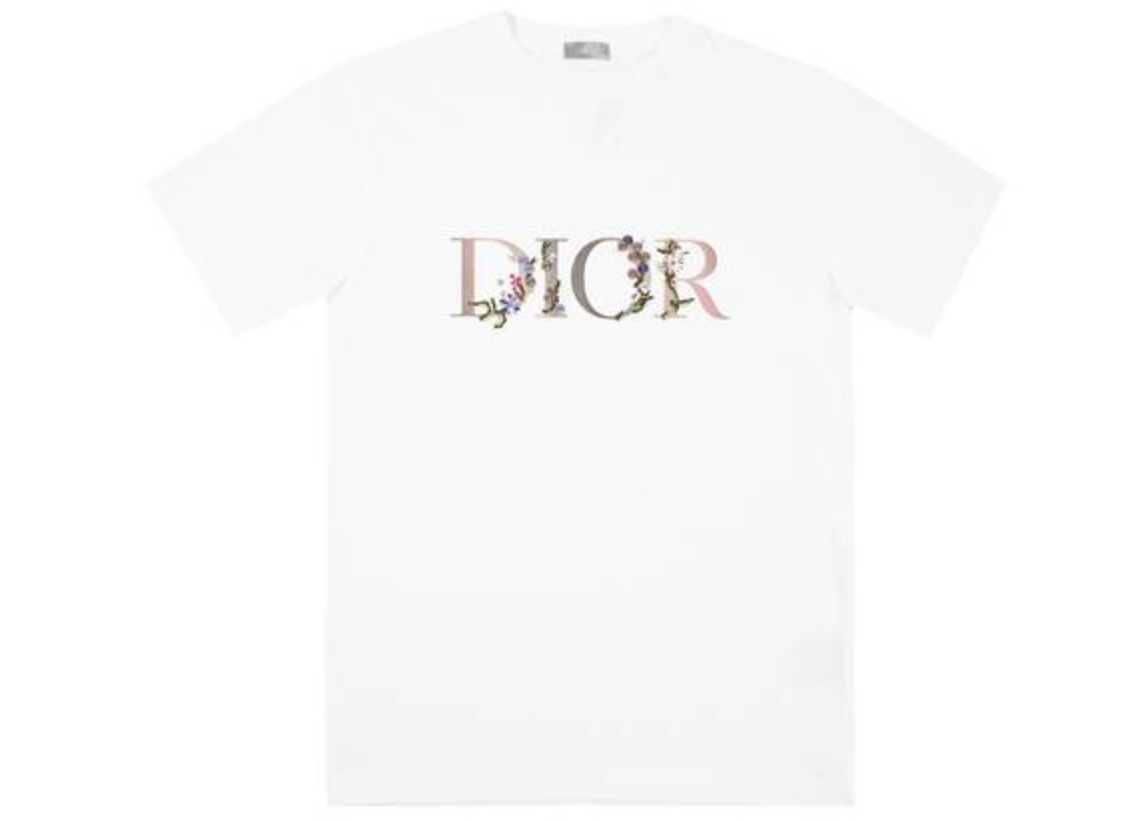 Dior Floral Logo T-shirt White - SS21 - US
