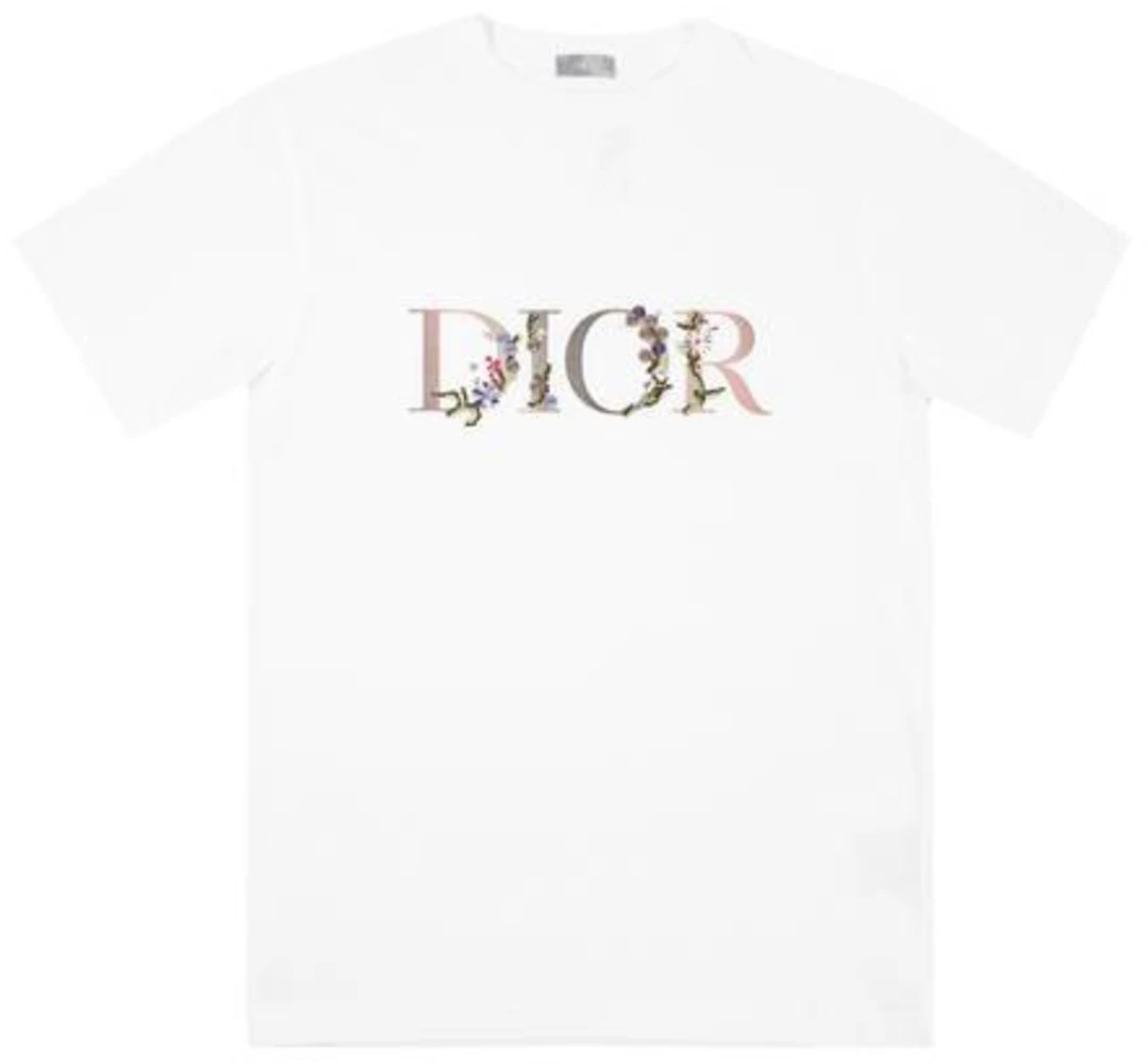 Dior Floral Logo T-shirt White Men's - SS21 - US