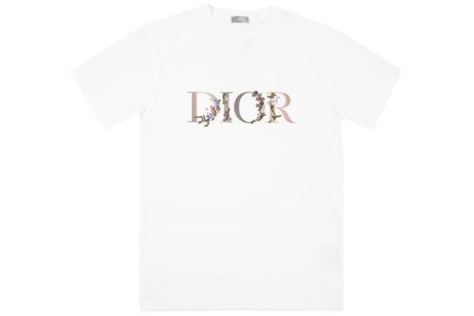 Dior t shirt mens floral Clearance