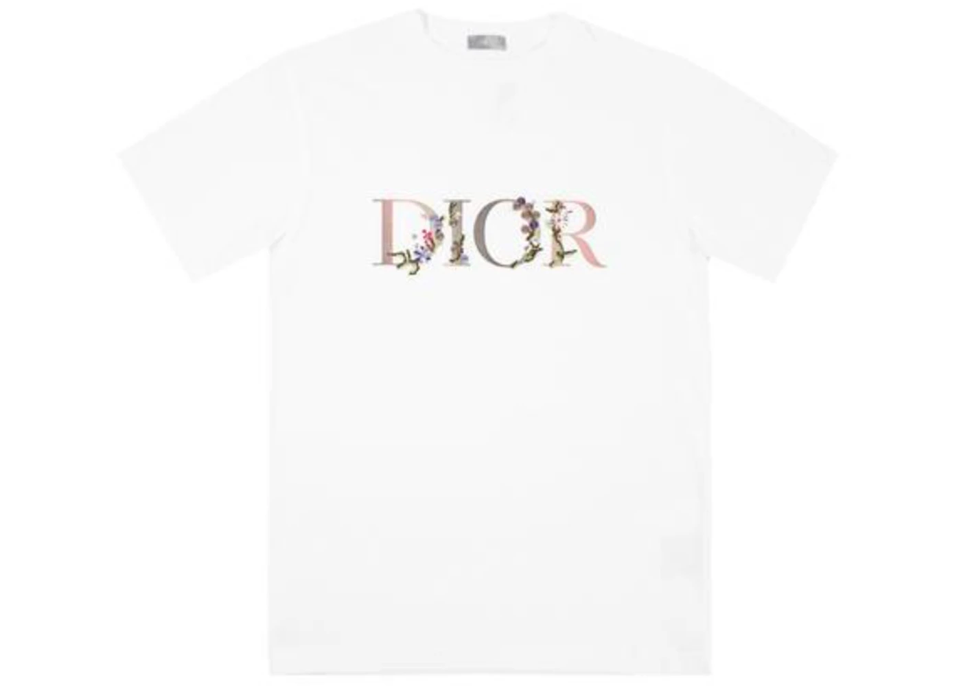 Dior Floral Logo T-shirt White Men's - SS21 - US