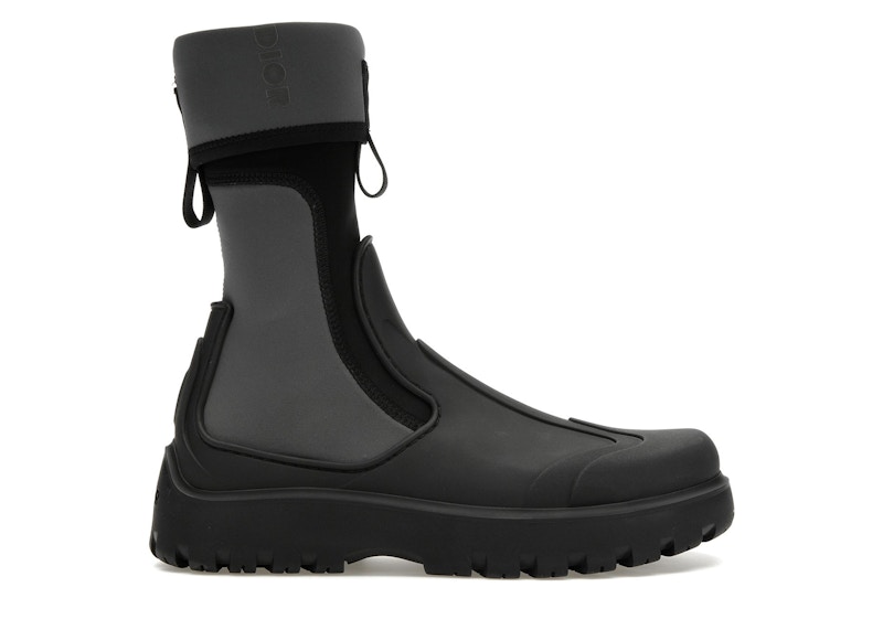 Pre-owned Dior Men's Garden Ankle Boot Sneakers In Black