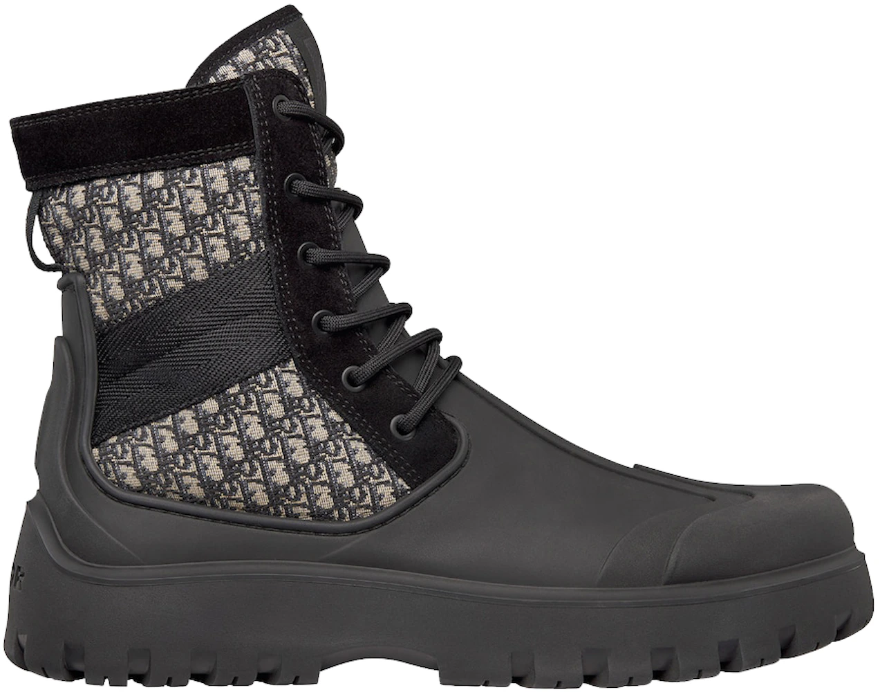 Dior Garden Lace Up Ankle Boots Black Rubber Men's - 3BO315ZYH_H961 - US