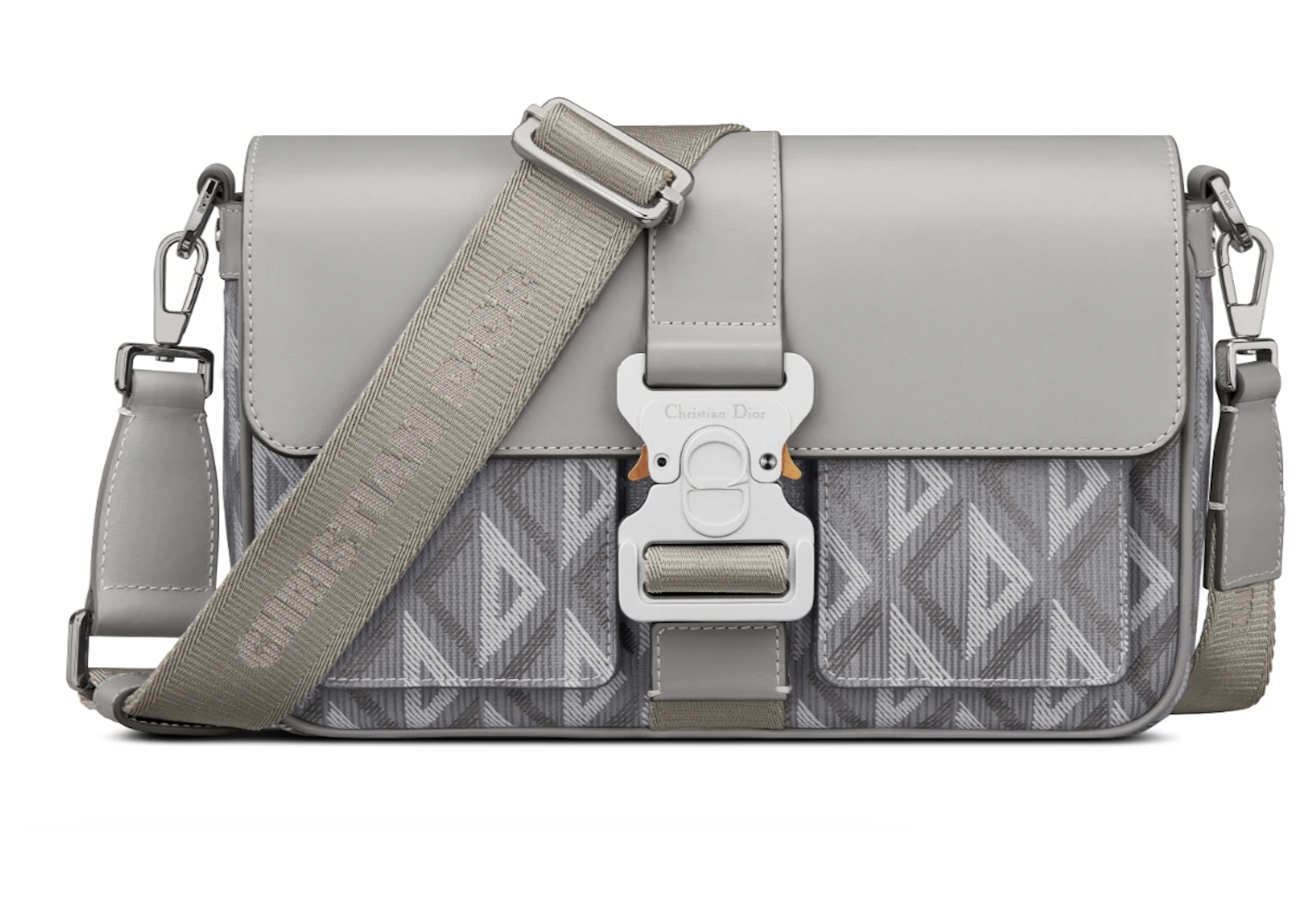 Dior Hit The Road Shoulder Bag Diamond CD Grey in Smooth Calf Dior Hit The Road Shoulder Bag Diamond CD Grey in Smooth Calf