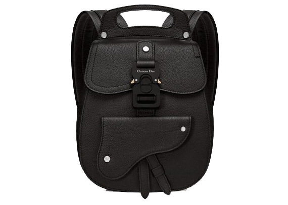 DIOR x Kaws Dior Homme Saddle Bag Fanny Pack Bee Leather Black Rare  eBay