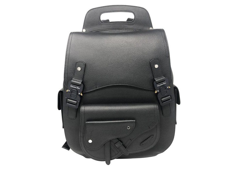Dior HOMME Textured Leather Backpack with Outer Pocket men  Glamood Outlet