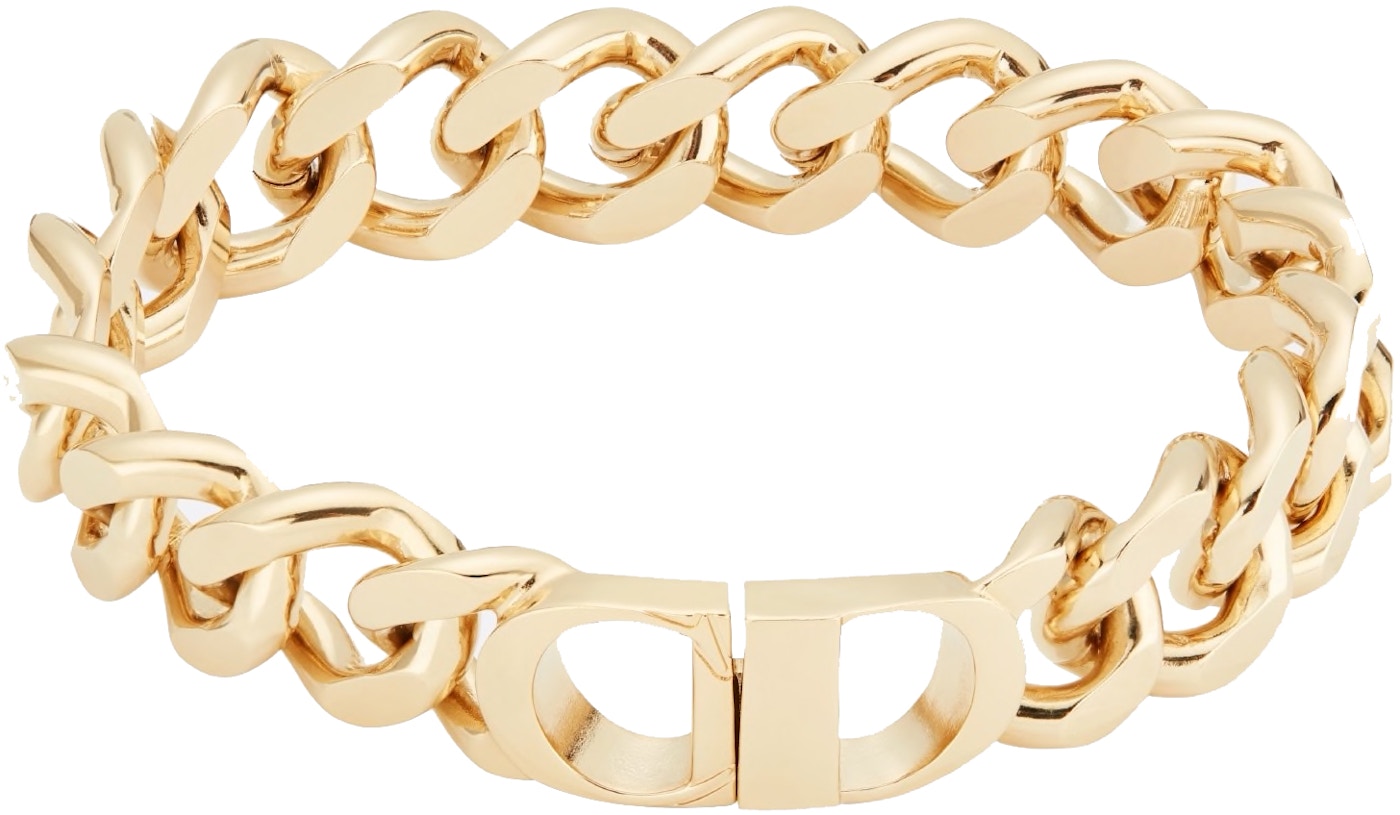 Dior Icon CD Bracelet Metal with Gold Finish in Metal with Gold-tone