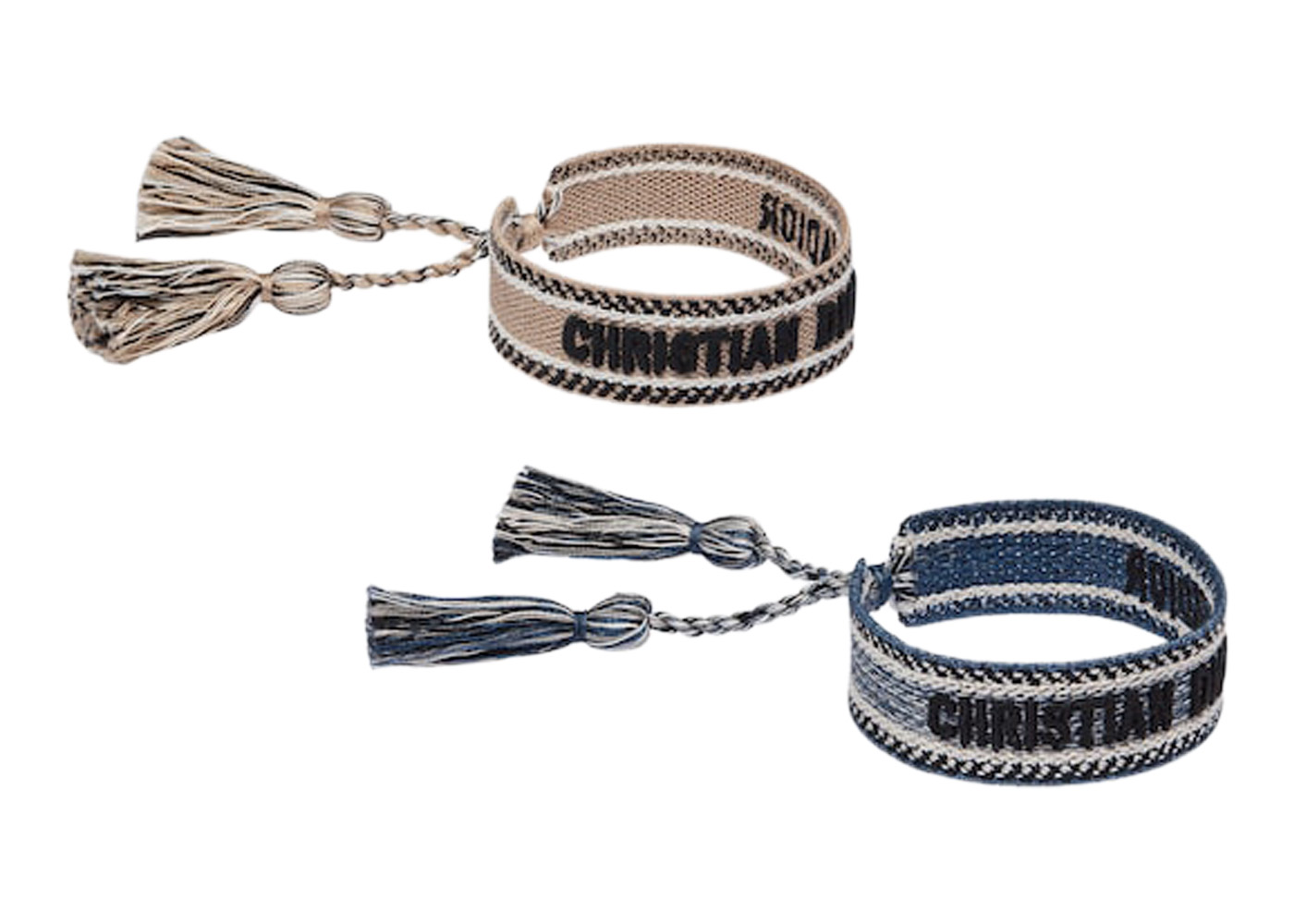 JAdior Bracelet Set Gray Dior Oblique Cotton  DIOR AU