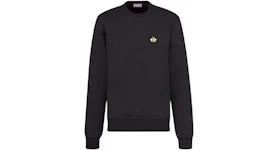 Dior KAWS Bee Logo Crewneck Sweatshirt Black