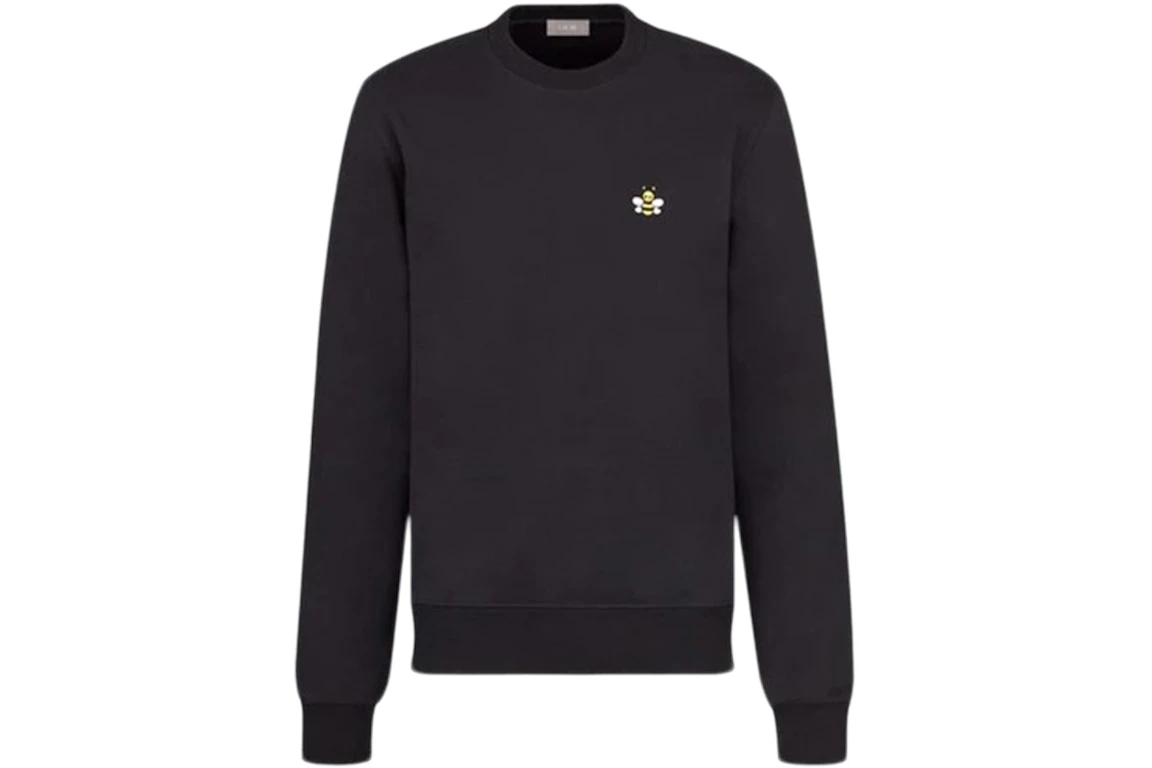 Dior KAWS Bee Logo Crewneck Sweatshirt Black