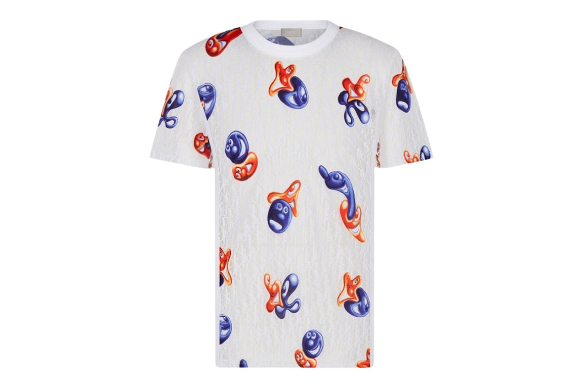Pre-owned Dior Kenny Scharf T-shirt White/multi