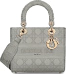 Dior - Bobby Medium shoulder bag in suede and wool Grey Leather ref.1015854  - Joli Closet