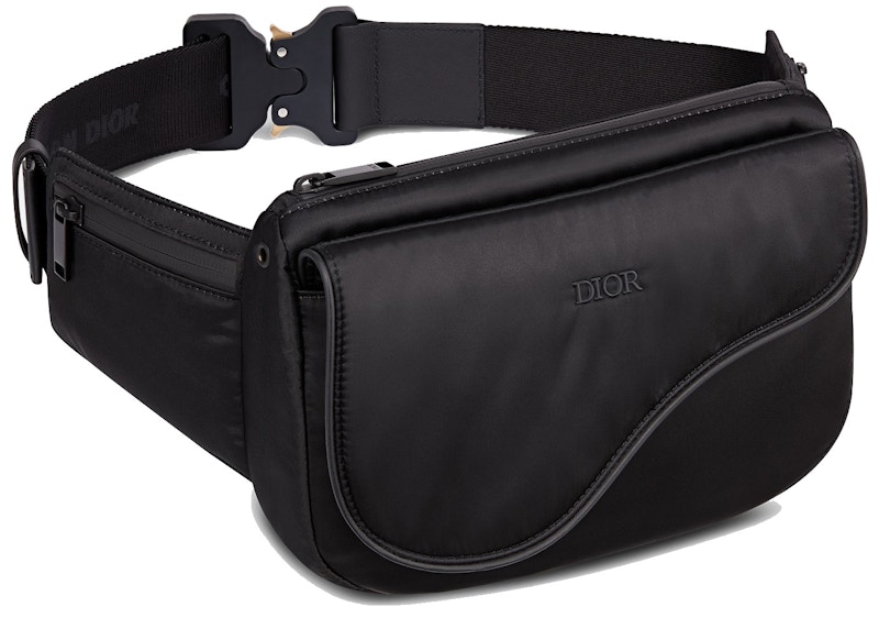 Dior Messenger Bag Nylon Black in Nylon with Matte Black