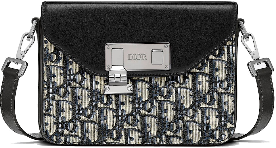 Dior Explorer Messenger Bag Beige and Black Dior Oblique Jacquard