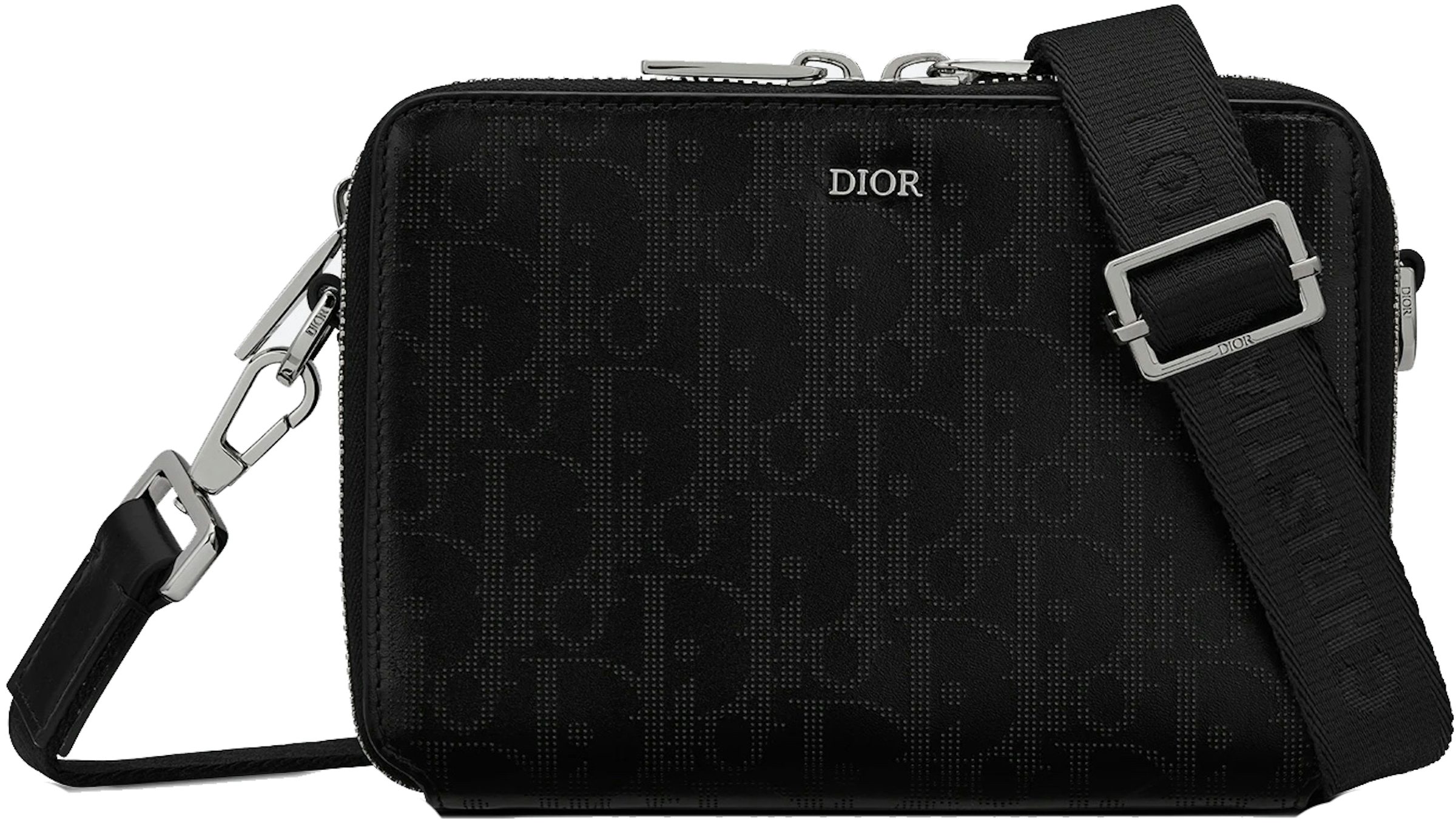 Dior Safari Messenger Bag Dior Oblique Jacquard Beige/Black in